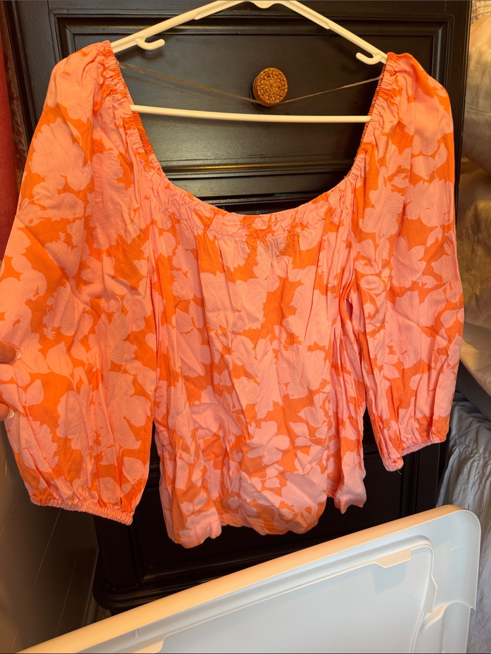 Sanctuary Coral and Pink Floral Top